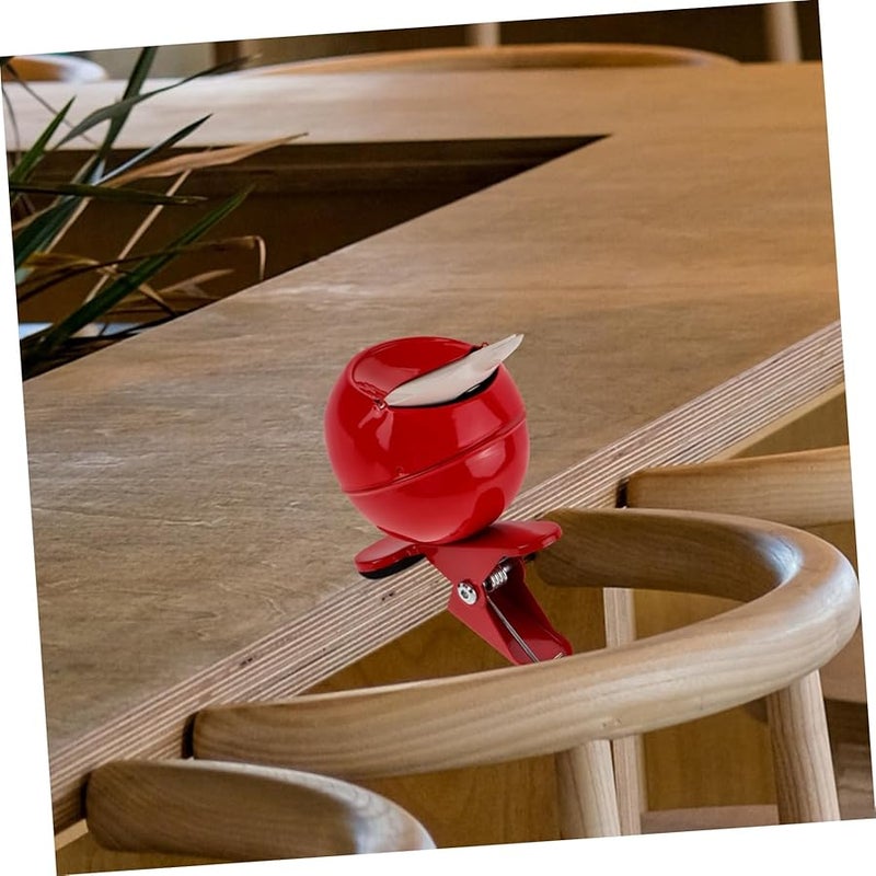 Vintage Metal Windproof Ashtray With Lid And Clamp For Home Office Outdoor - Image 5